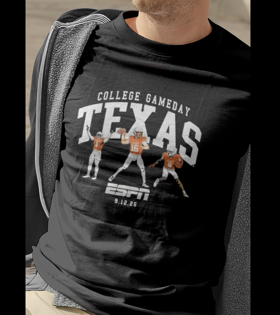 Texas College Gameday September 12 ESPN Football 2026 T-Shirt