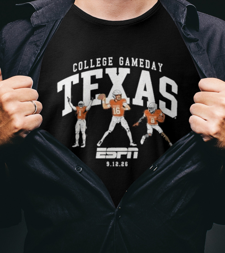 Texas College Gameday September 12 ESPN Football 2026 T-Shirt