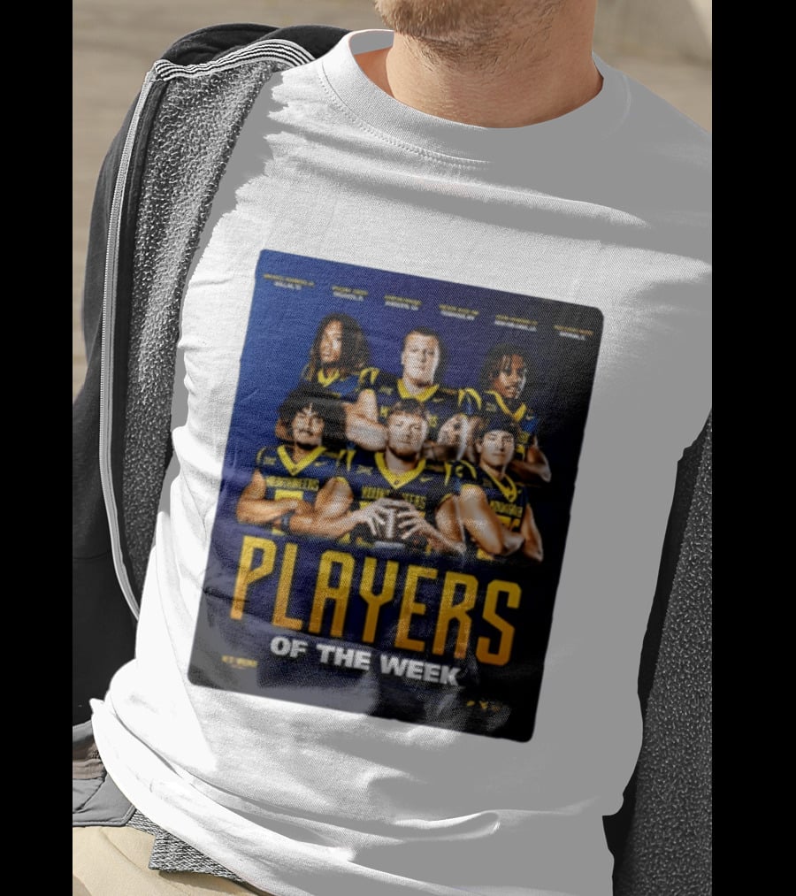 West Virginia Mountaineers Players Of The Week Dallas Fort Manvel Missouri City Huntsville New Orleans Georgia T-Shirt