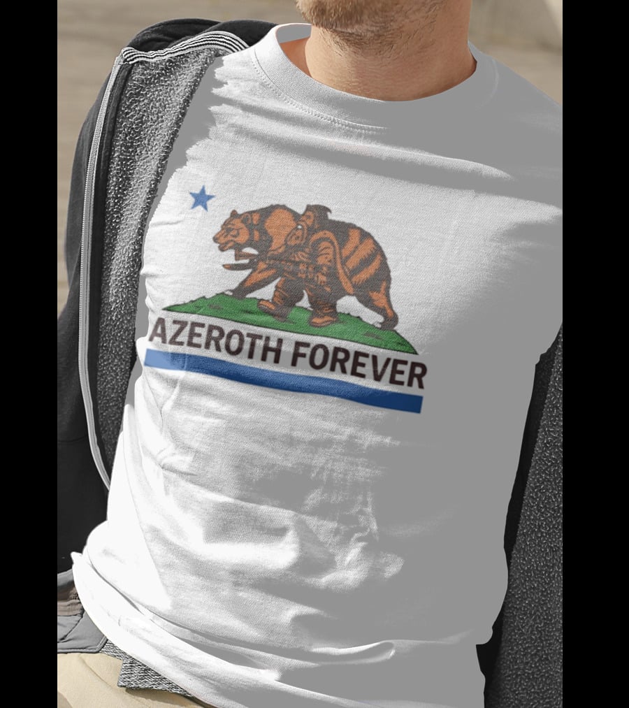 Azeroth Forever Smokey Bear Parody Walking Wilderness Hero T-Shirt