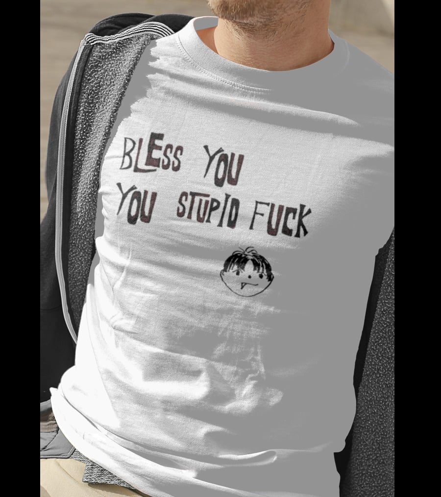 Bless You You Stupid Fuck Kurt Cobain Sketch T-Shirt
