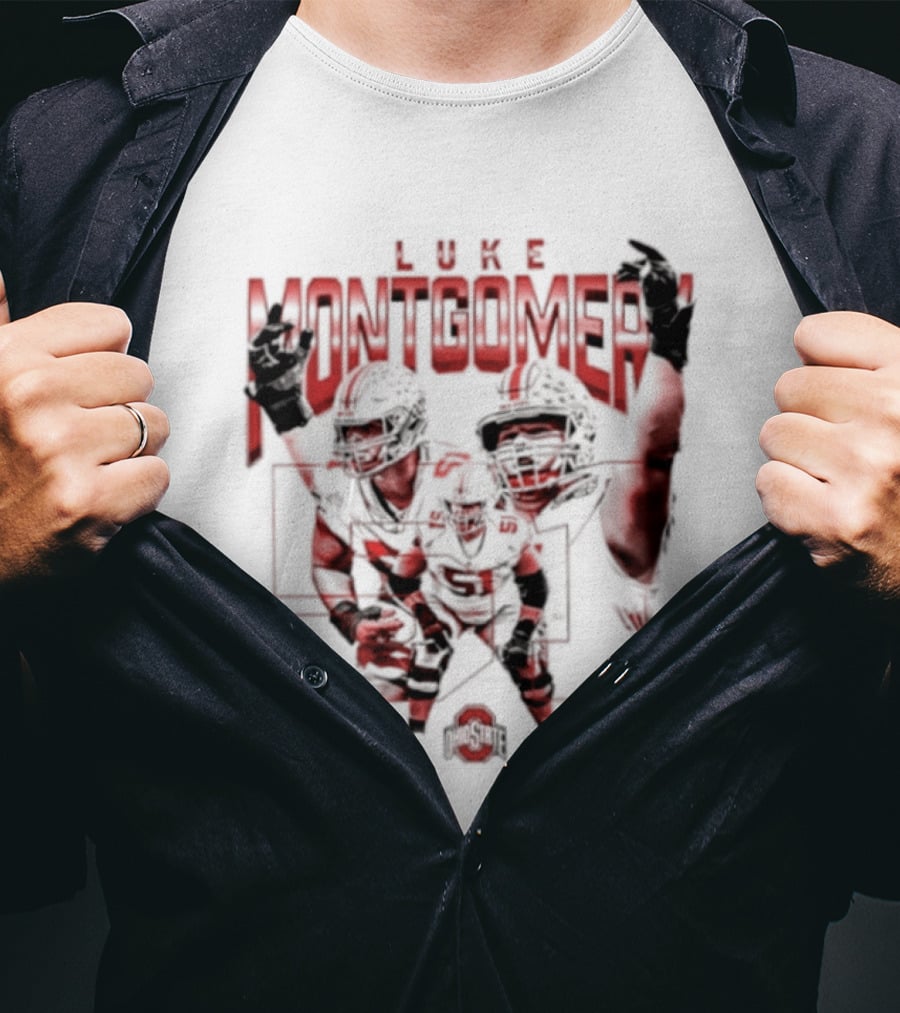 Luke Montgomery Ohio State Buckeyes 51 NCAA Football T-Shirt