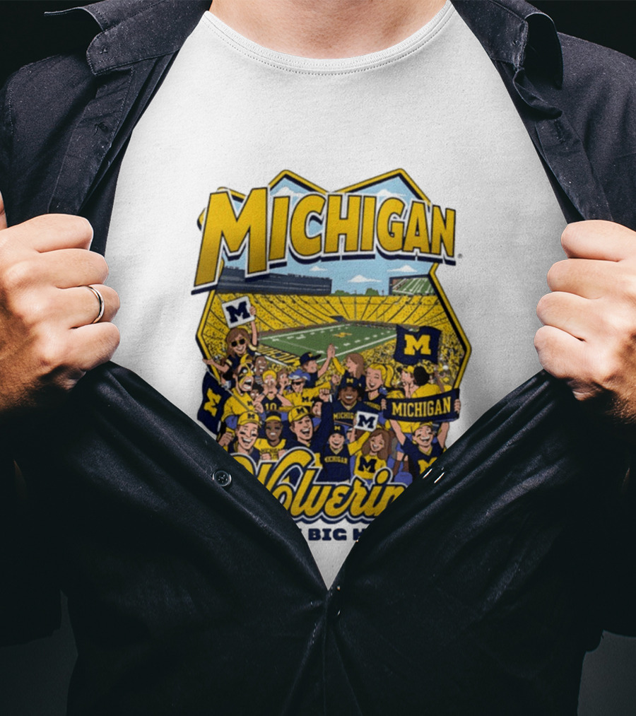 Michigan Wolverines The Big House 2026 Celebration Stadium Fans T-Shirt