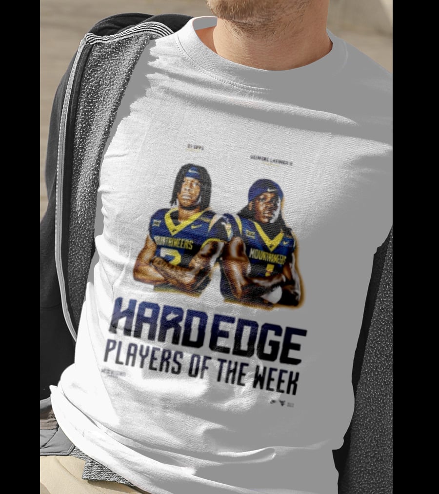 DJ Epps Geimere Latimer II West Virginia Mountaineers Hardedge Players Of The Week T-Shirt