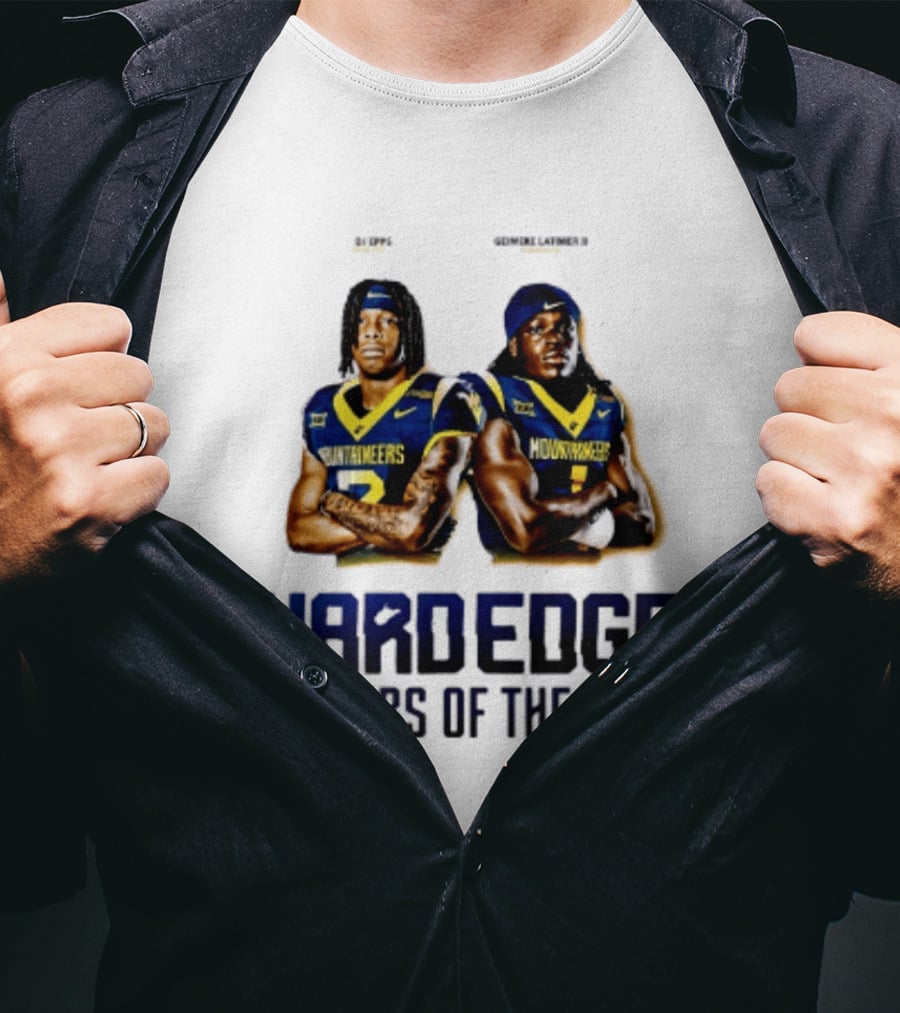 DJ Epps Geimere Latimer II West Virginia Mountaineers Hardedge Players Of The Week T-Shirt