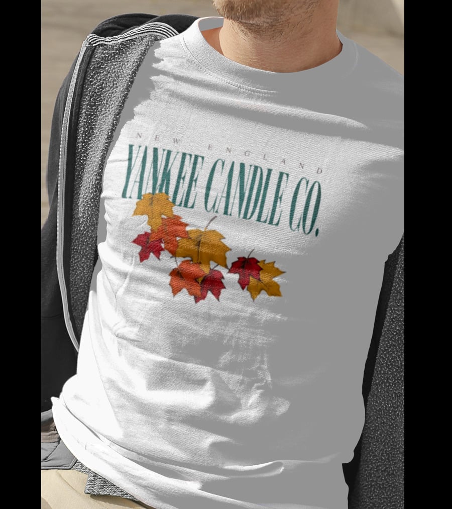 New England Yankee Candle Co Fall Leaves Autumn T-Shirt