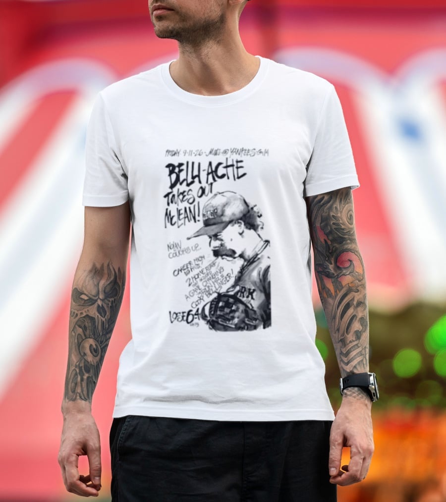 Belly Ache Takes Out McLean New York Mets Baseball T-Shirt