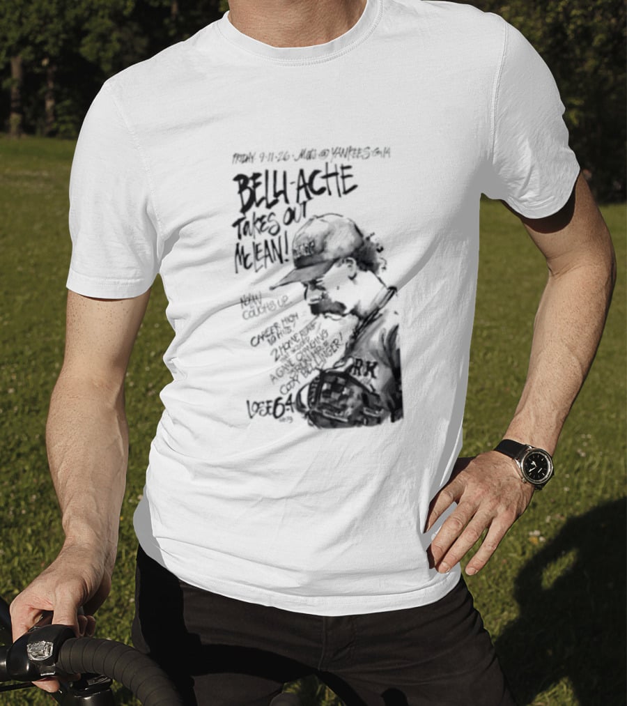 Belly Ache Takes Out McLean New York Mets Baseball T-Shirt