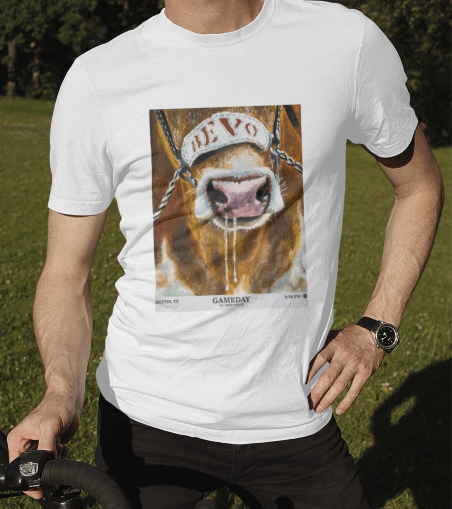 Texas Longhorns Bevo Vs Ohio State Austin TX Gameday 6:30 PM 2026 T-Shirt