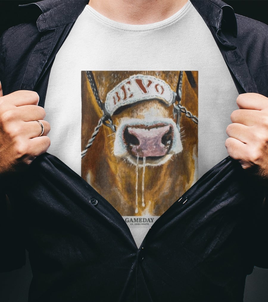 Texas Longhorns Bevo Vs Ohio State Austin TX Gameday 6:30 PM 2026 T-Shirt