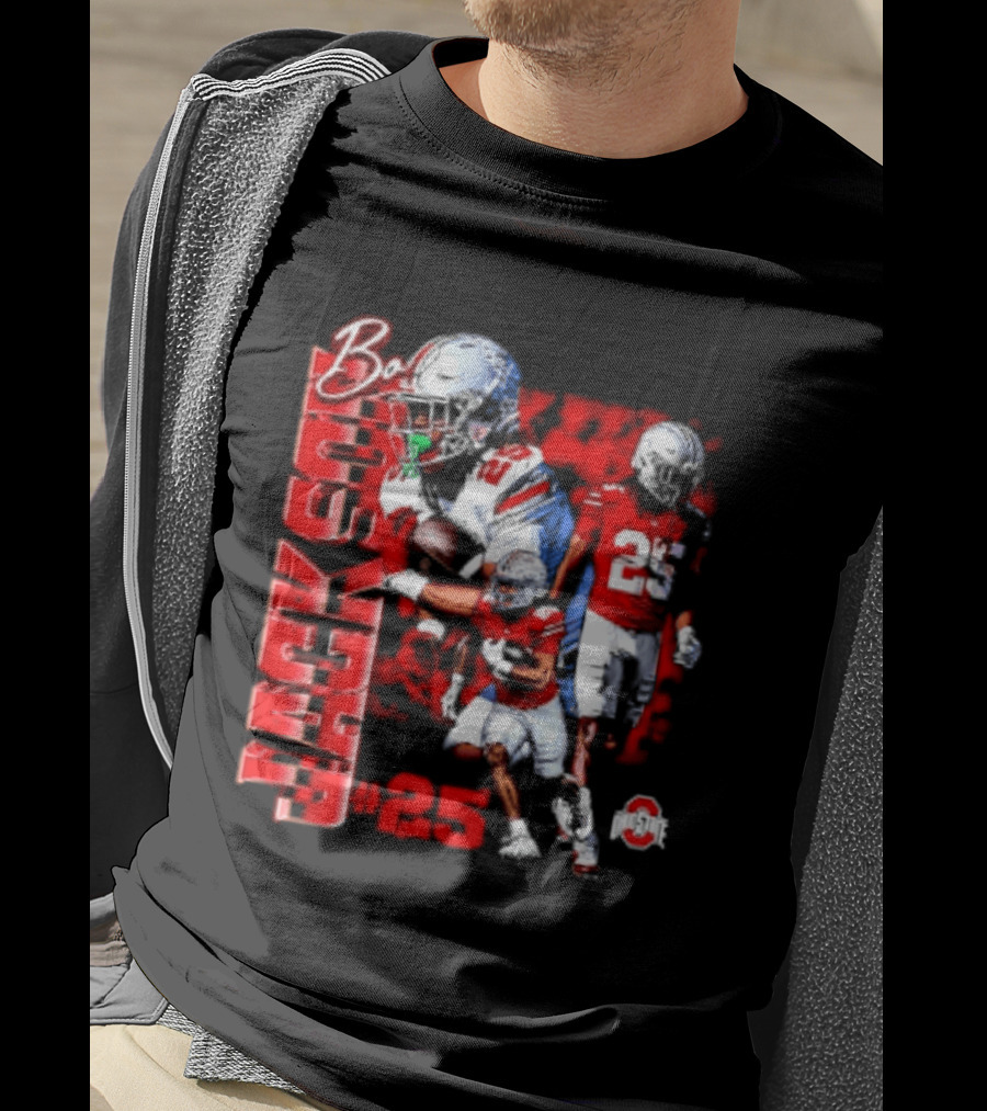 Bo Jackson 25 Ohio State Buckeyes NCAA Player Football T-Shirt
