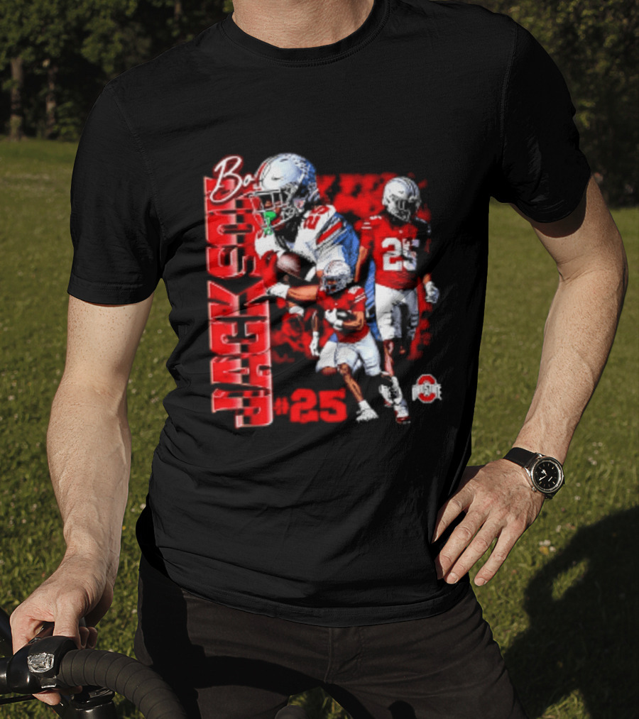 Bo Jackson 25 Ohio State Buckeyes NCAA Player Football T-Shirt