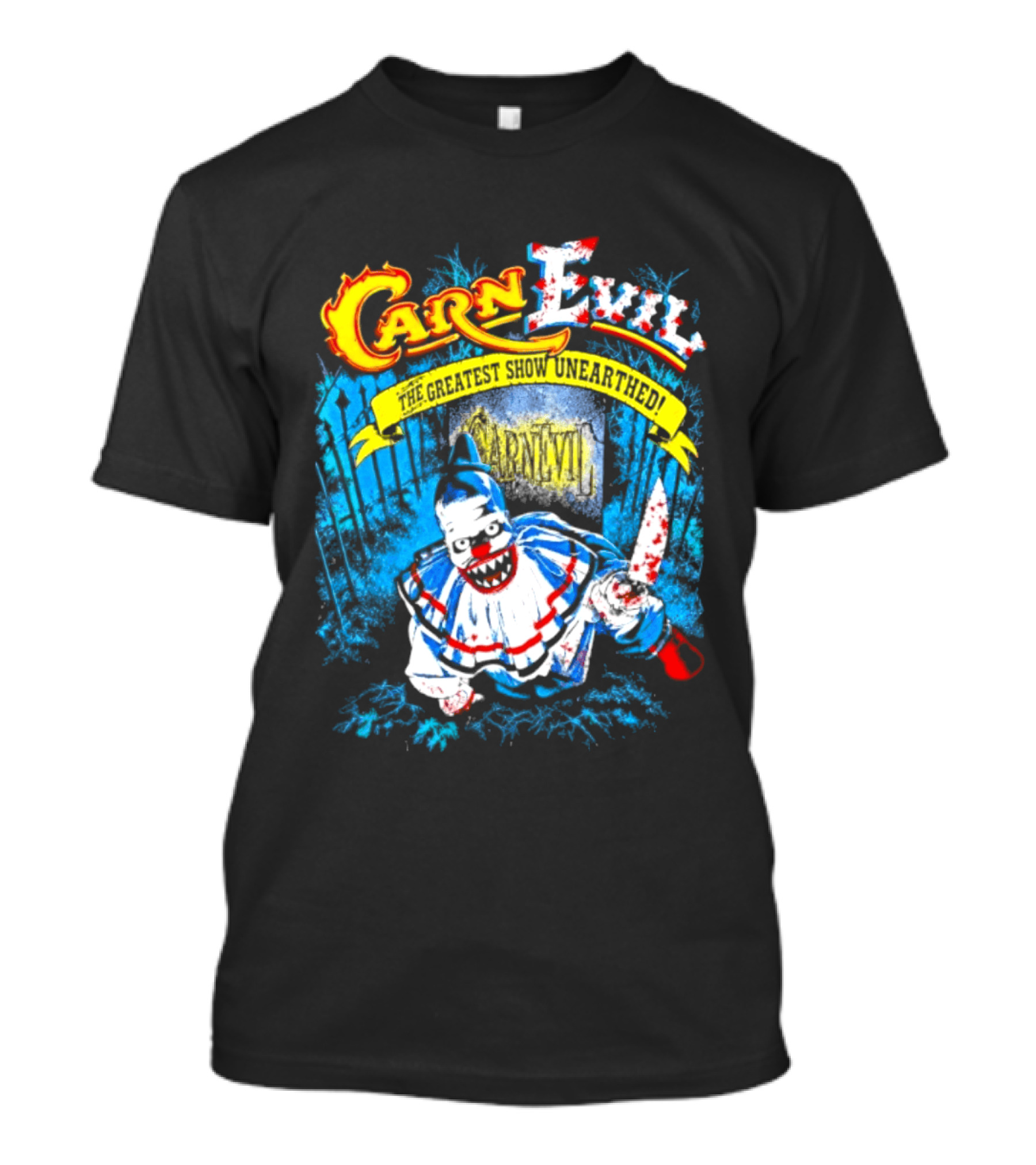 CarnEvil The Greatest Show Unearthed Creepy Clown Horror T-Shirt