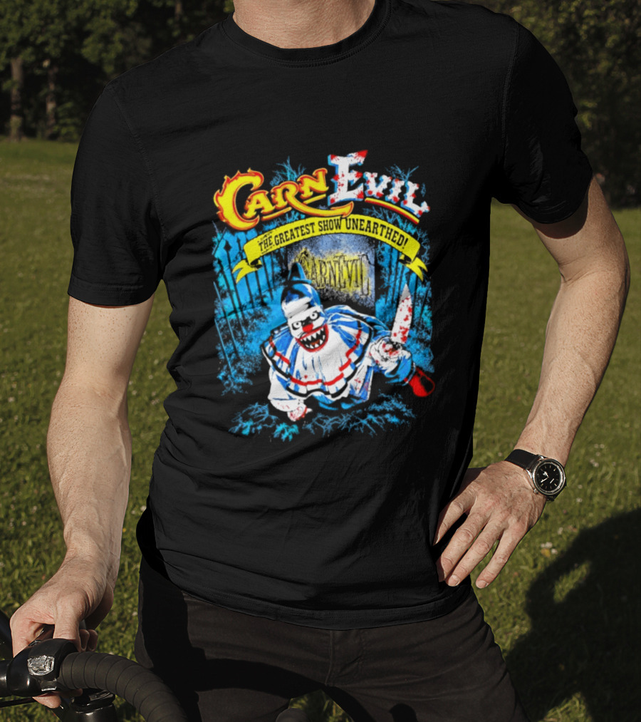 CarnEvil The Greatest Show Unearthed Creepy Clown Horror T-Shirt