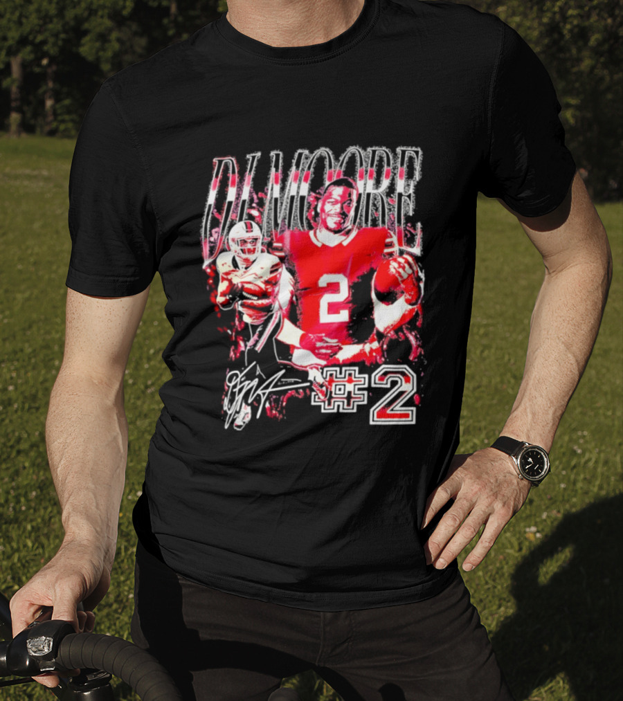 D. J. Moore #2 Buffalo Bills Football Player T-Shirt