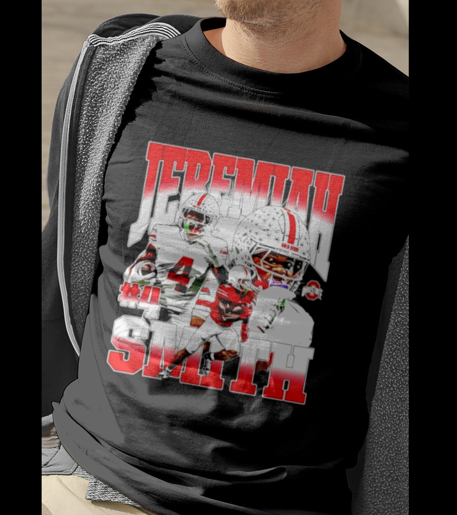 Jeremiah Smith Ohio State Buckeyes 4 NCAA Football Player T-Shirt
