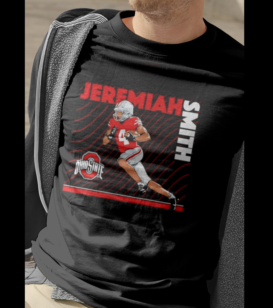 Jeremiah Smith Ohio State Buckeyes Neon Nights NCAA Football T-Shirt