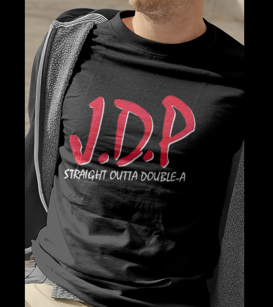 Josue De Paula JDP Straight Outta Double A Los Angeles Dodgers T-Shirt