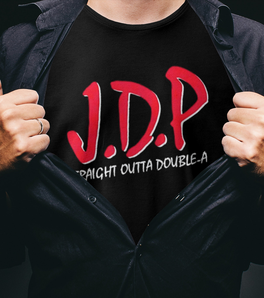 Josue De Paula JDP Straight Outta Double A Los Angeles Dodgers T-Shirt