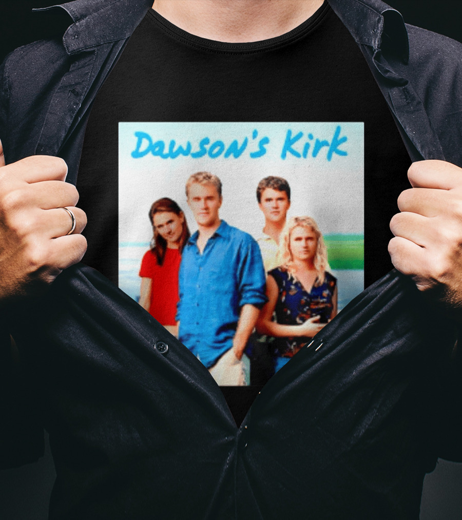 Dawson's Kirk 90s TV Cast Scenic Backdrop T-Shirt