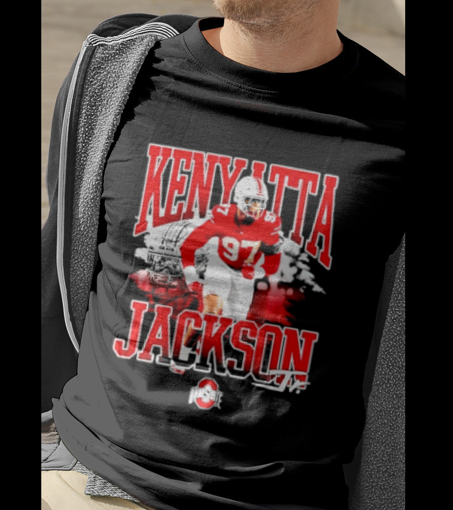 Kenyatta Jackson 97 Ohio State Buckeyes NCAA Football Player T-Shirt