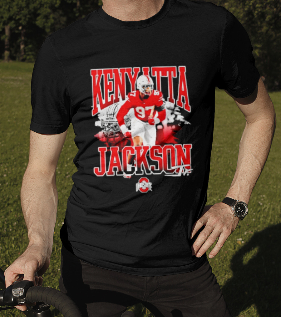 Kenyatta Jackson 97 Ohio State Buckeyes NCAA Football Player T-Shirt