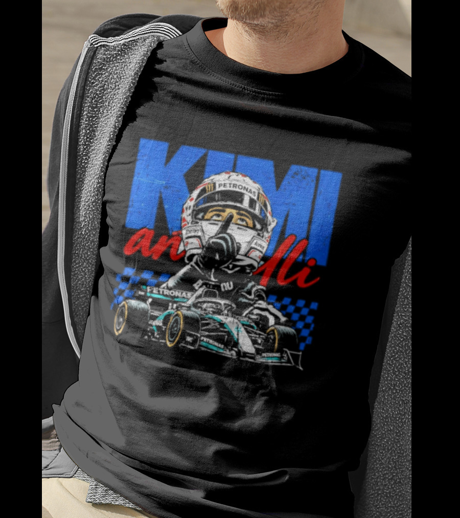 Kimi Antonelli F1 Racing Shhh Karting Racer Helmet T-Shirt