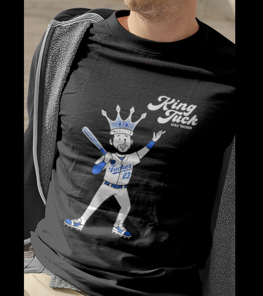 King Tuck Kyle Tucker 23 Baseball Crown And Bat T-Shirt