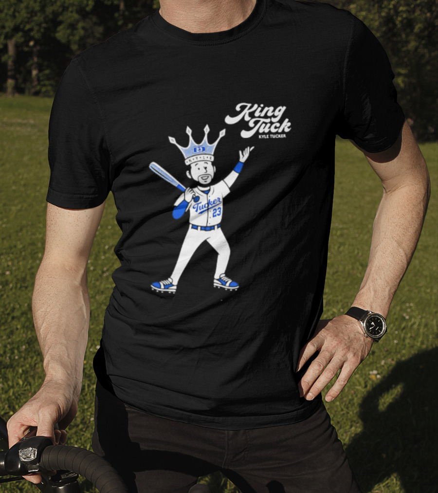 King Tuck Kyle Tucker 23 Baseball Crown And Bat T-Shirt
