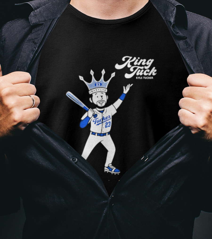 King Tuck Kyle Tucker 23 Baseball Crown And Bat T-Shirt