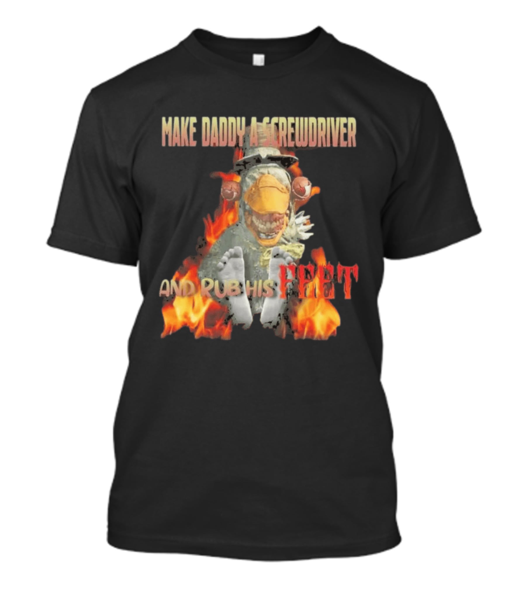 Dr Futterman Outlast Trials Make Daddy A Screwdriver And Rub His Feet Flaming Creature T-Shirt