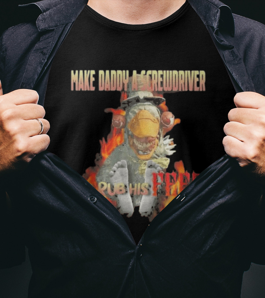 Dr Futterman Outlast Trials Make Daddy A Screwdriver And Rub His Feet Flaming Creature T-Shirt