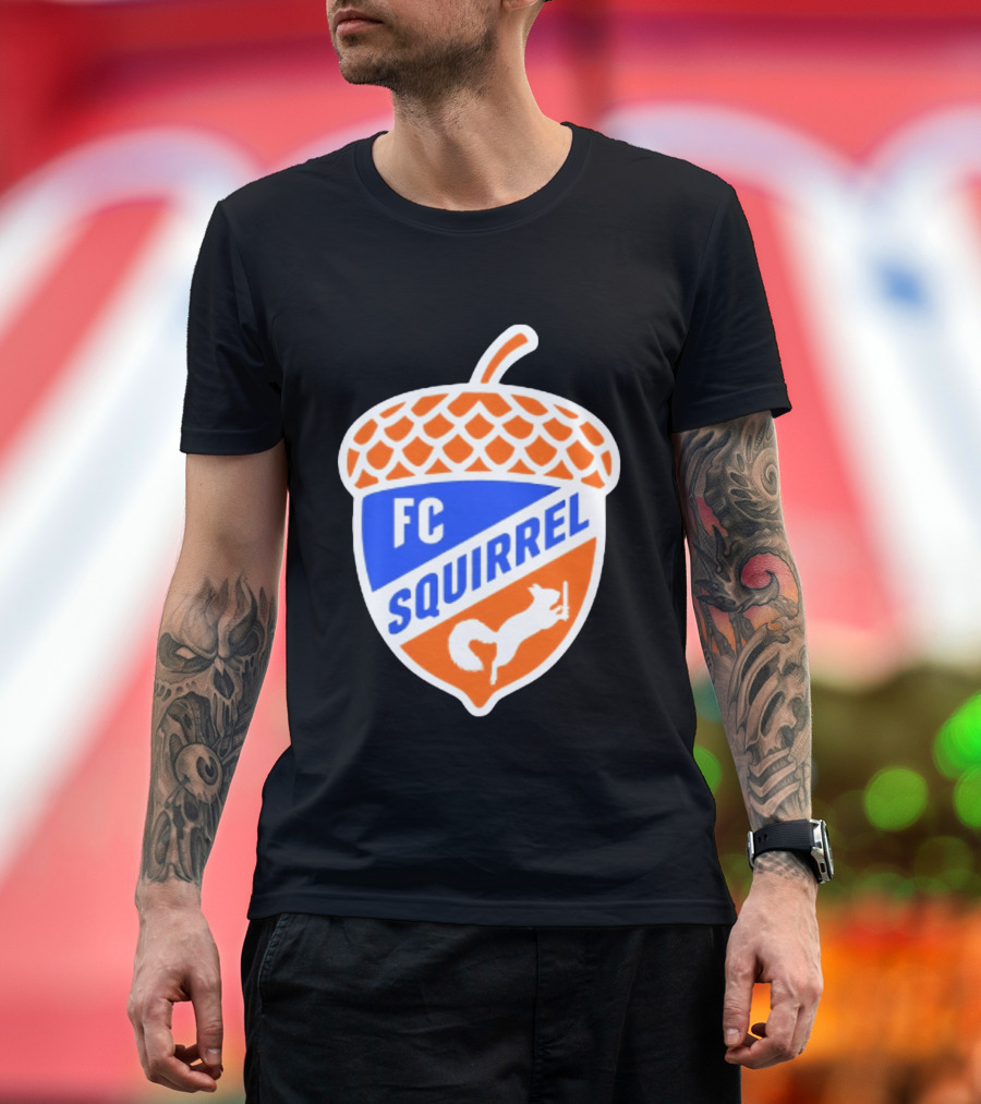 FC Squirrel Acorn Crest Cincinnati Soccer T-Shirt