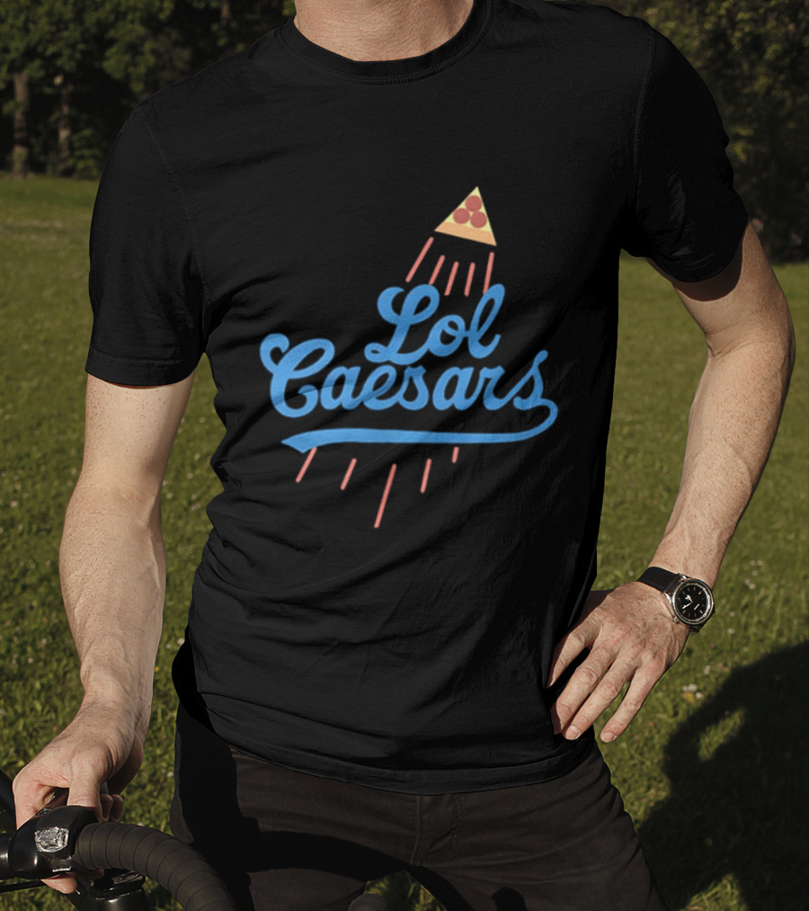 Lol Caesars Established 1969 Pizza 2 Sided T-Shirt