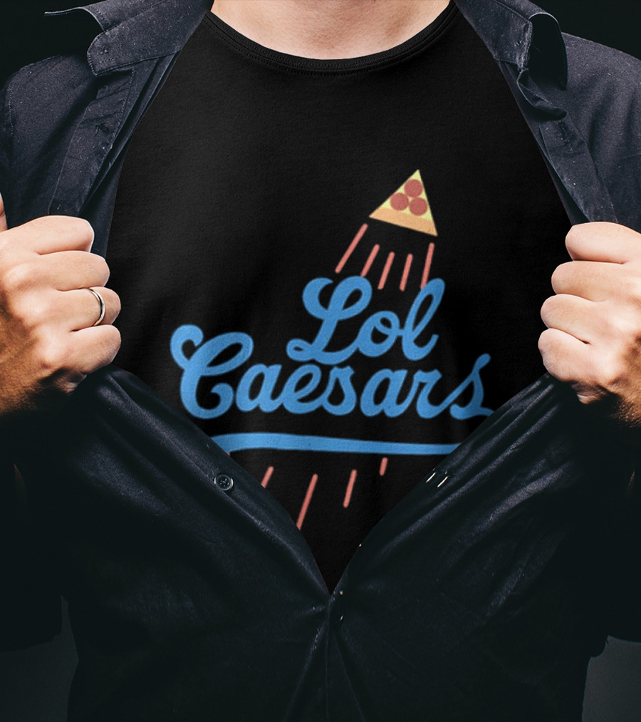 Lol Caesars Established 1969 Pizza 2 Sided T-Shirt
