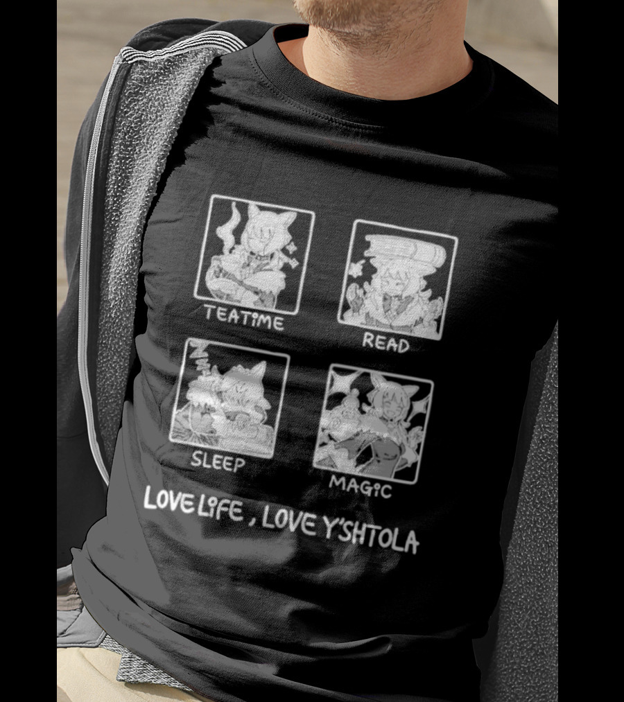Love Life Y'shtola Teatime Read Sleep Magic T-Shirt