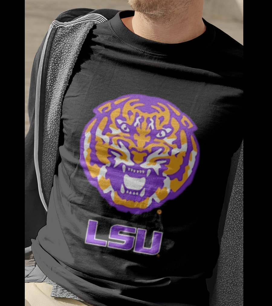 LSU Tigers NCAA Football Tiger Head T-Shirt