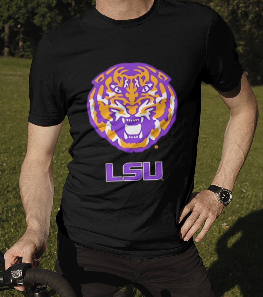 LSU Tigers NCAA Football Tiger Head T-Shirt