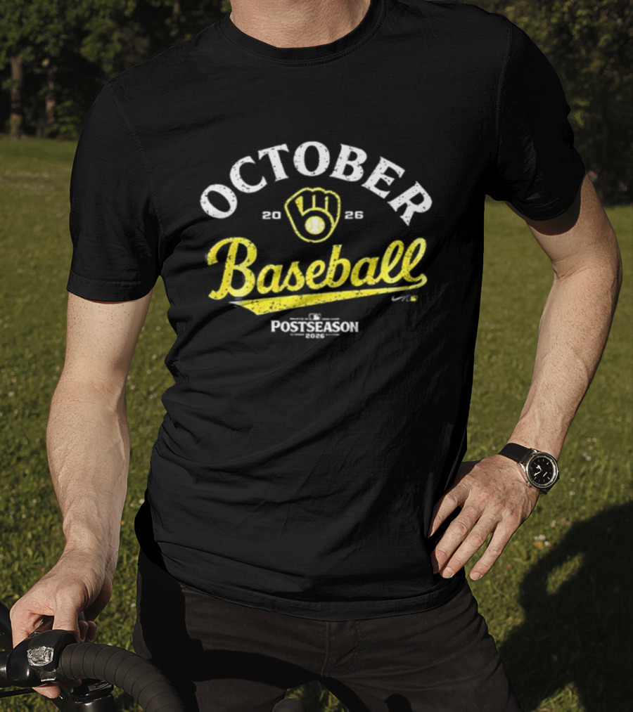 Milwaukee Brewers 2026 Postseason October Baseball 2 Sided T-Shirt