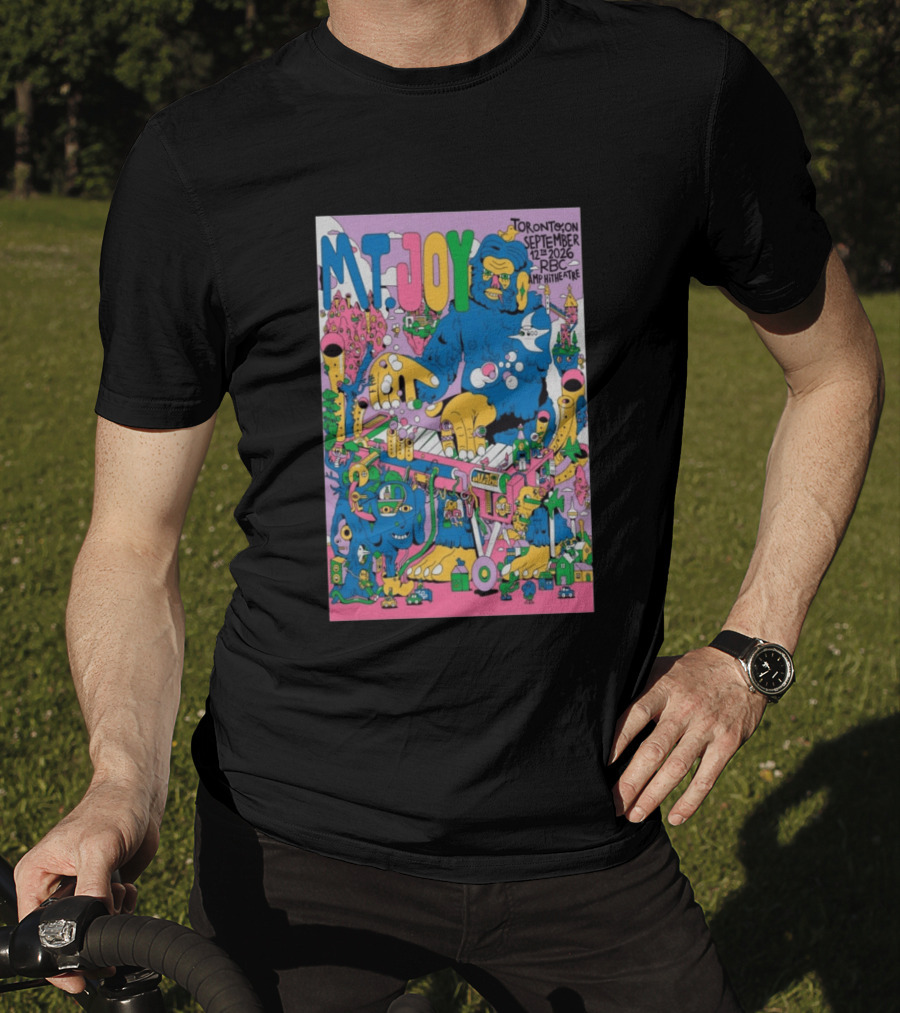 MT. Joy Toronto September 12 2026 RBC Amphitheatre Concert With Colorful Fantasy Creature T-Shirt