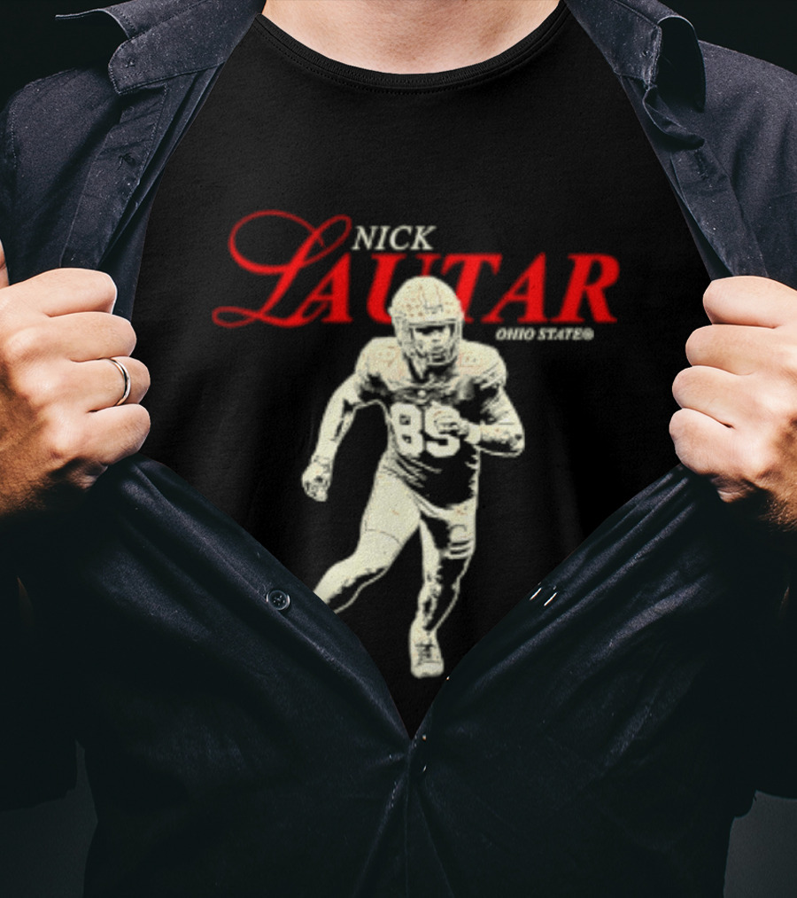 Nick Lautar Ohio State Buckeyes 89 NCAA T-Shirt