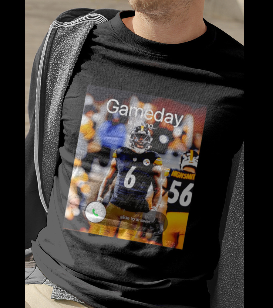 Gameday Is Calling Patrick Queen Pittsburgh Steelers Slide To Answer T-Shirt