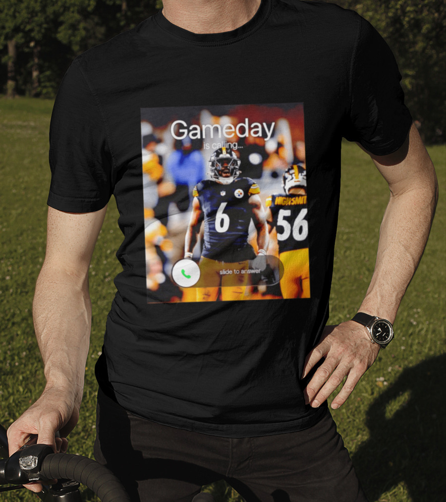 Gameday Is Calling Patrick Queen Pittsburgh Steelers Slide To Answer T-Shirt