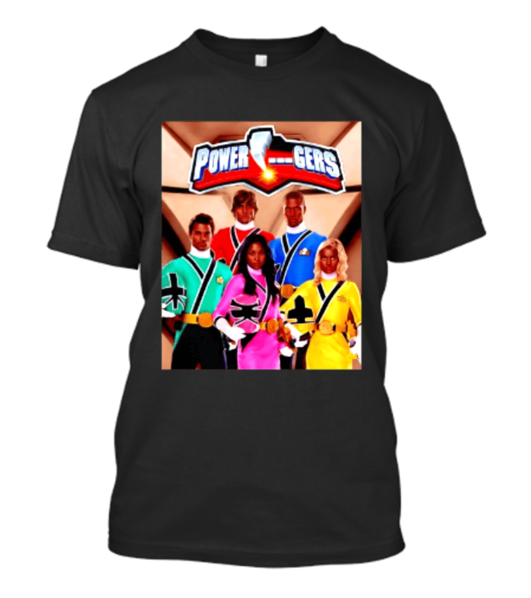 Power Rangers SPD Team Uniforms Super Sentai Action Figures T-Shirt