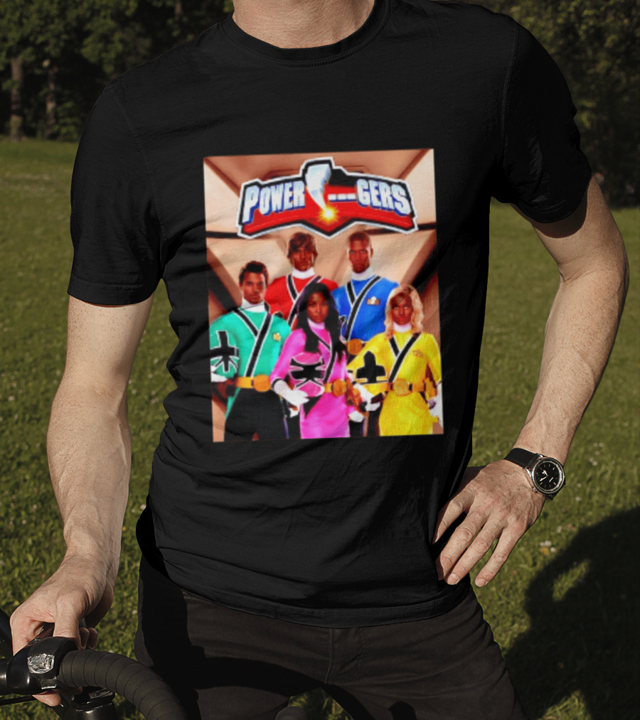 Power Rangers SPD Team Uniforms Super Sentai Action Figures T-Shirt