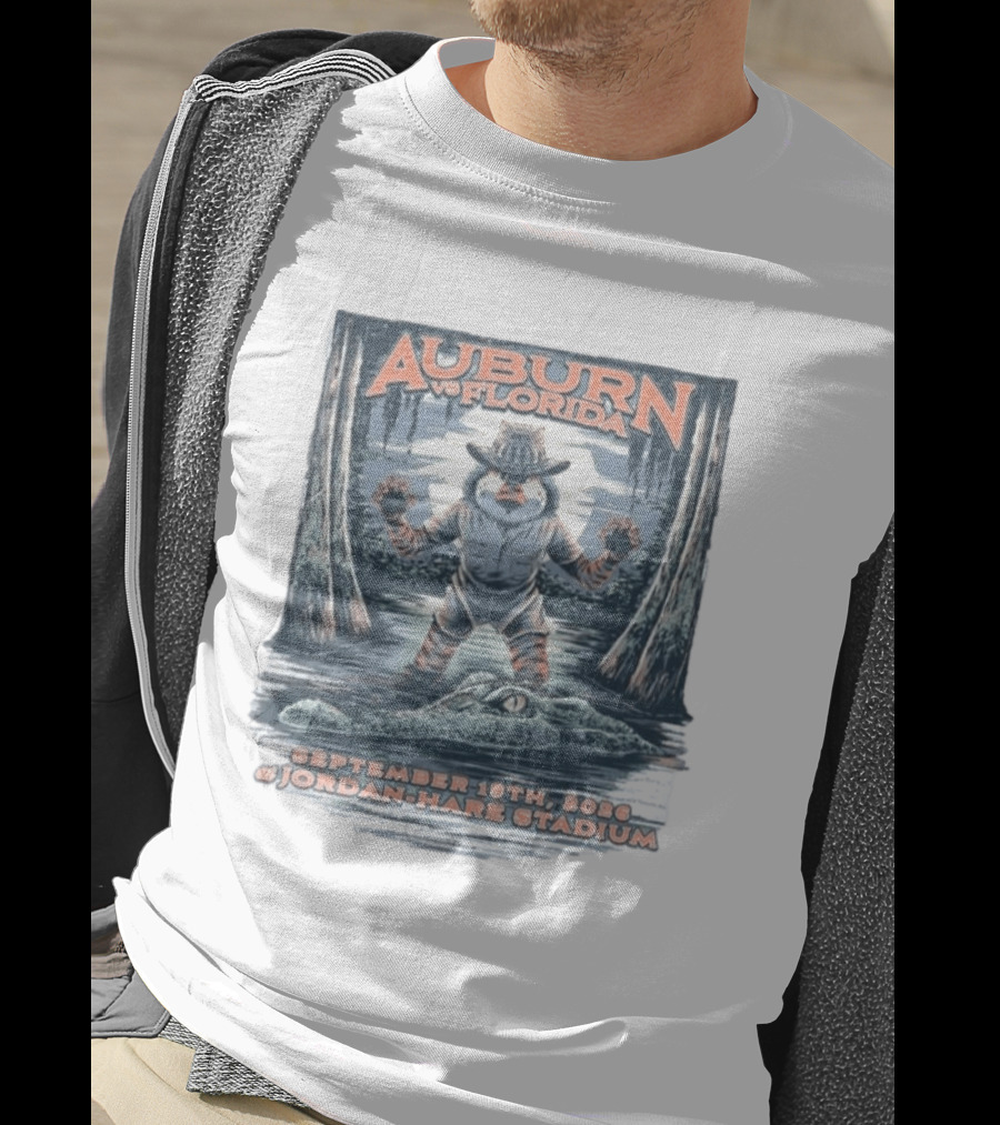 Auburn Vs Florida Football September 19th 2026 Jordan Hare Stadium T-Shirt