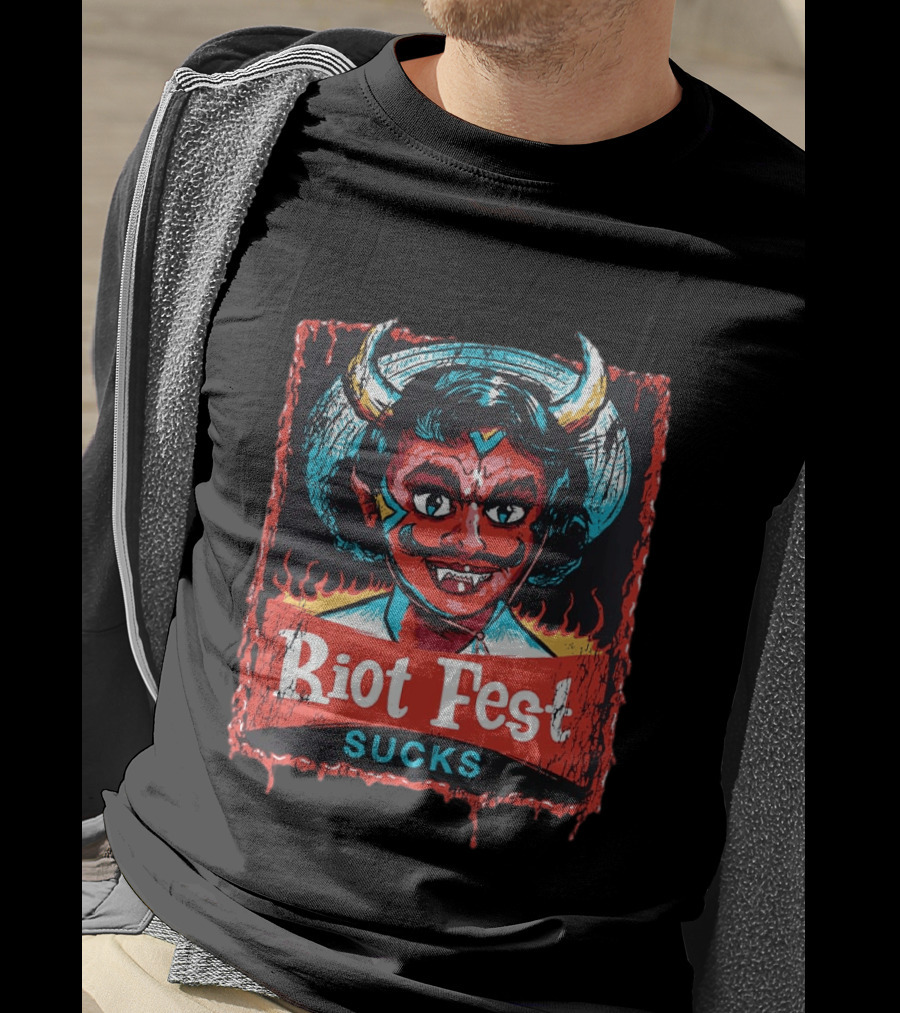 Riot Fest Sucks 2026 Chicago September 18 20 Little Devil Lineup Douglass Park T-Shirt