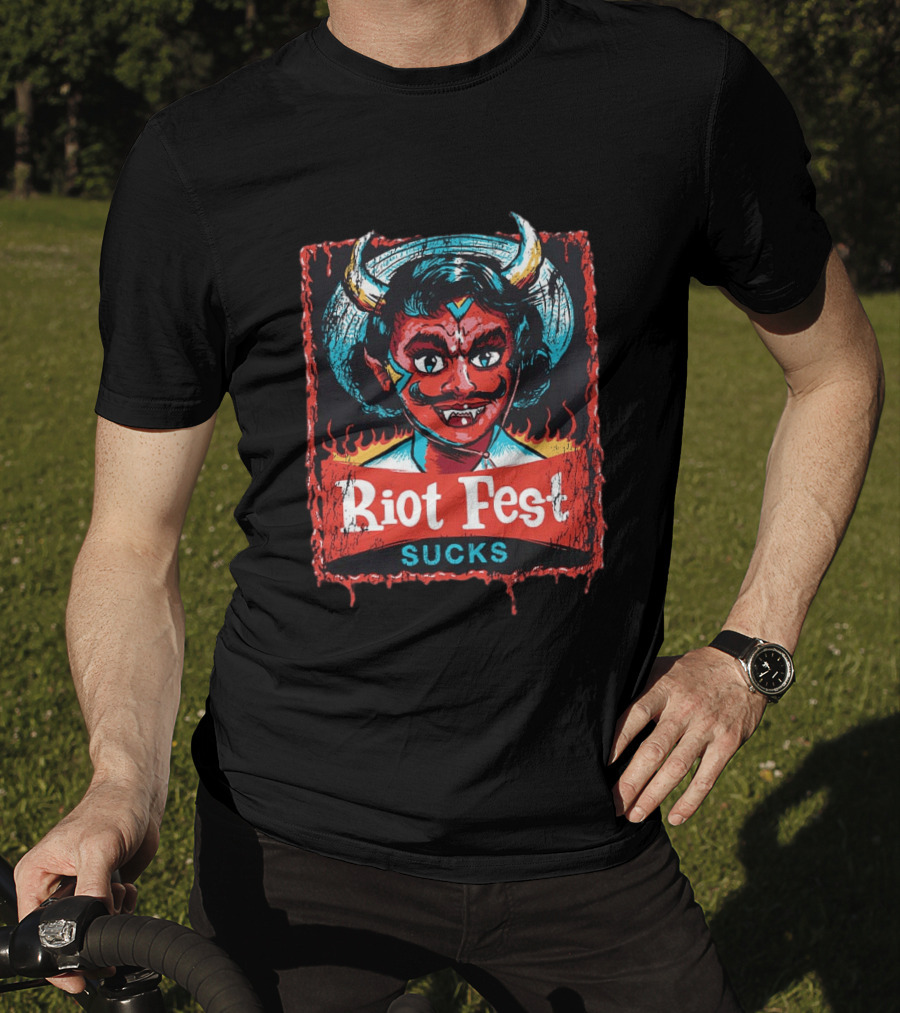 Riot Fest Sucks 2026 Chicago September 18 20 Little Devil Lineup Douglass Park T-Shirt