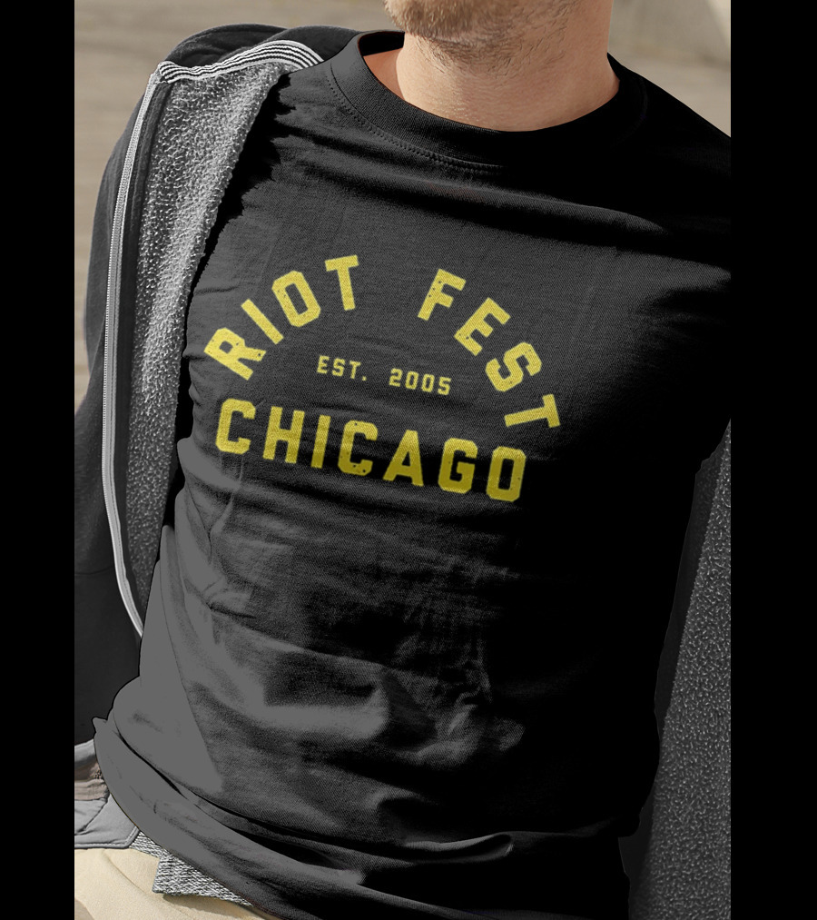 Riot Fest Chicago Est. 2005 Yellow Lineup Douglass Park September 18 20 2026 T-Shirt