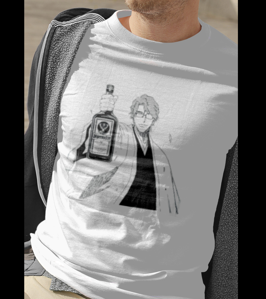 Jagermeister Aizen Sosuke Bleach Anime Collaboration T-Shirt